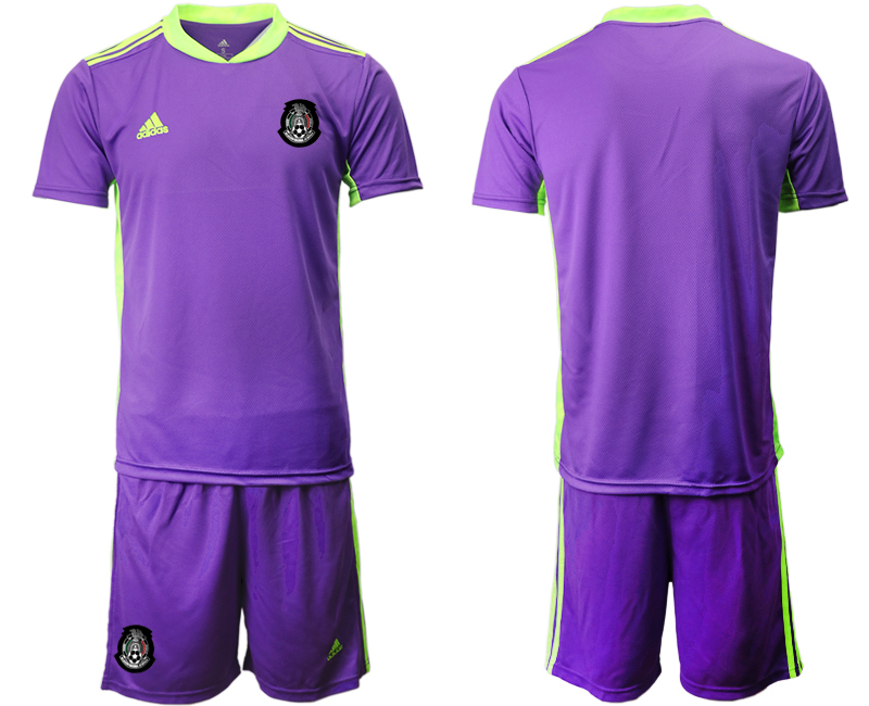 Men 2020-2021 Season National team Mexico goalkeeper purple Soccer Jersey